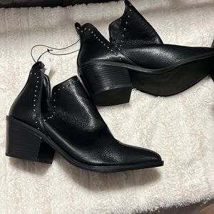 Black Studded Booties SIZE 11